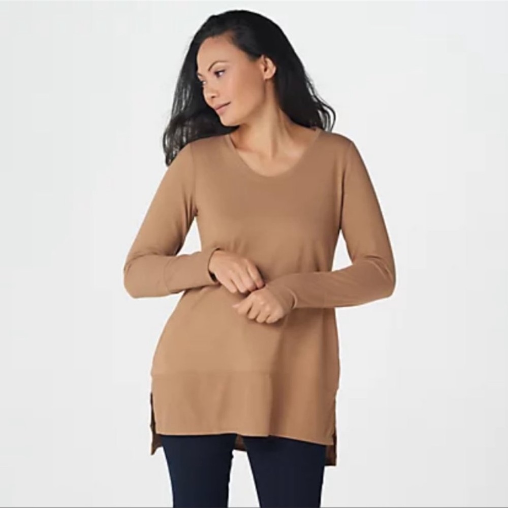 LOGO Lounge Camel French Terry Top Pockets